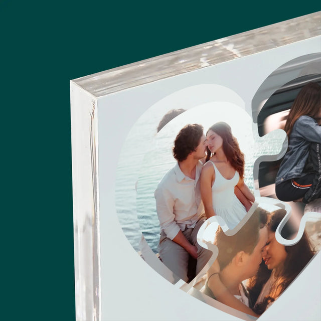 Fotocollage: Valentinstag-Puzzle - Druck Auf Acrylglas