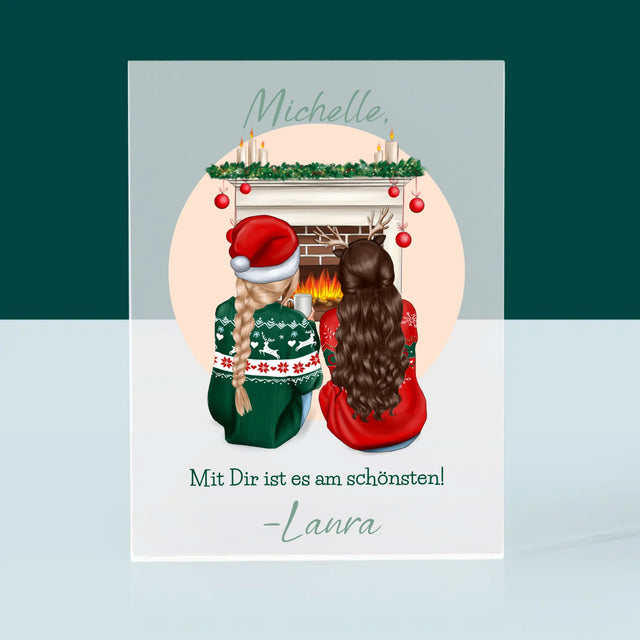Avatar Creator: Beste Freundinnen Weihnachten - Druck Auf Acrylglas