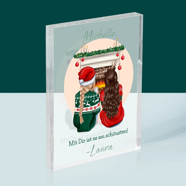 Avatar Creator: Beste Freundinnen Weihnachten - Druck Auf Acrylglas