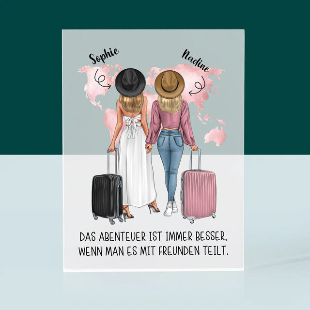 Avatar Creator: Reisende Freundinnen - Druck Auf Acrylglas