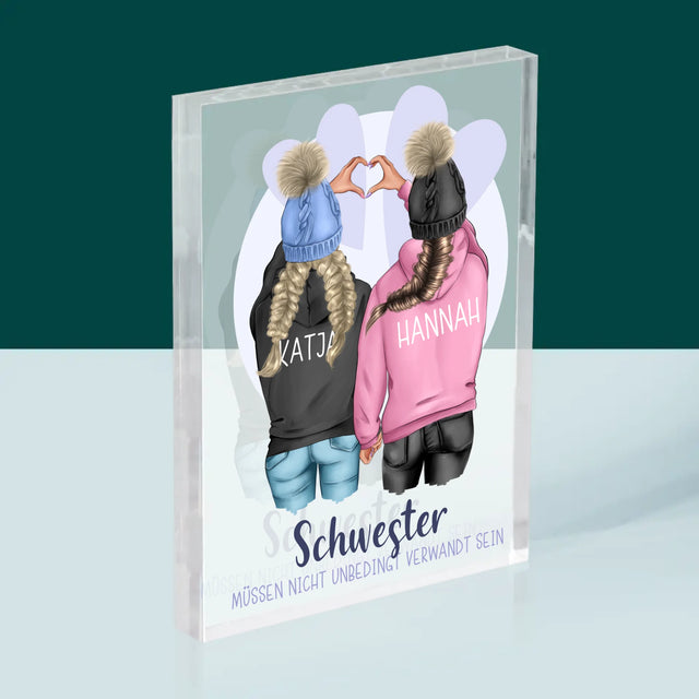 Avatar Creator: Winter Freundinnen - Druck Auf Acrylglas