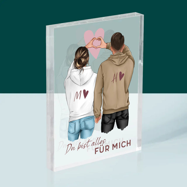 Avatar Creator: Paar Herz - Druck Auf Acrylglas