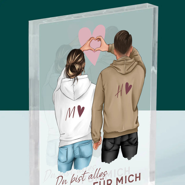 Avatar Creator: Paar Herz - Druck Auf Acrylglas