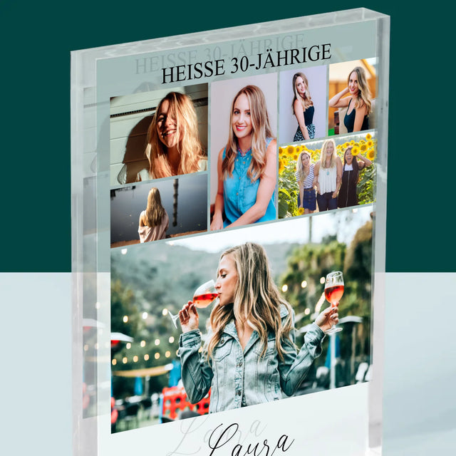 Fotocollage: Heiße 30-Jährige - Druck Auf Acrylglas