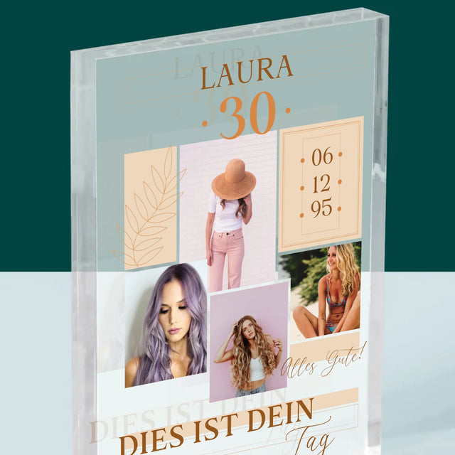 Fotocollage: Das Ist Dein Tag - Druck Auf Acrylglas