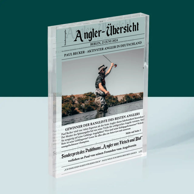 Foto Und Unterschrift: Angler- Übersicht - Druck Auf Acrylglas