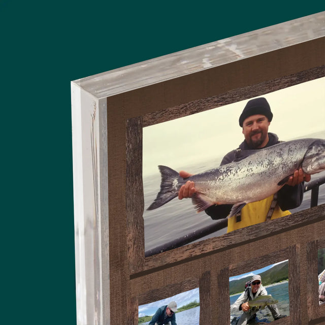 Fotocollage: Angeln - Druck Auf Acrylglas