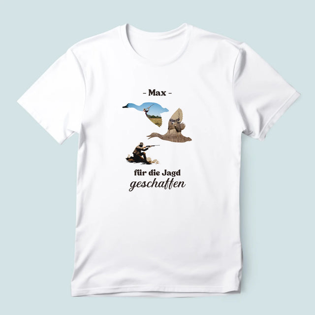 Form-Collage: Für Die Jagd Geschaffen - T-Shirt Für Herren
