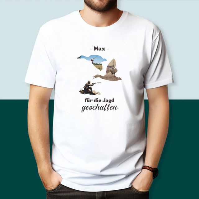 Form-Collage: Für Die Jagd Geschaffen - T-Shirt Für Herren