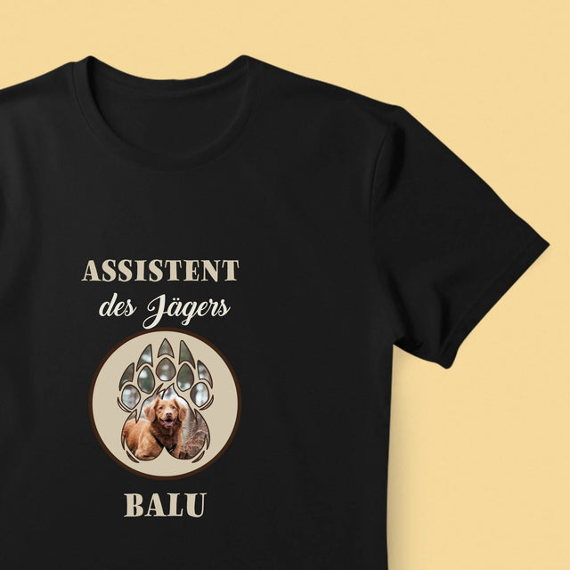 Form-Collage: Assistent Des Jägers - T-Shirt Für Herren