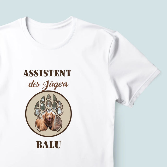 Form-Collage: Assistent Des Jägers - T-Shirt Für Herren