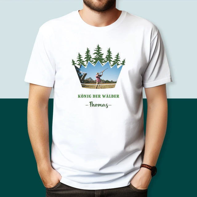 Form-Collage: König Der Wälder - T-Shirt Für Herren