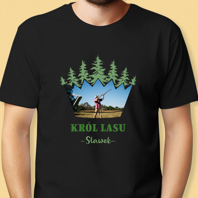 Form-Collage: König Der Wälder - T-Shirt Für Herren