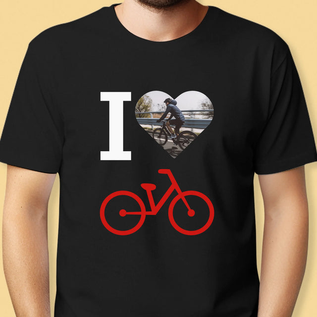 Foto: Ich Liebe Fahrräder - T-Shirt Für Herren