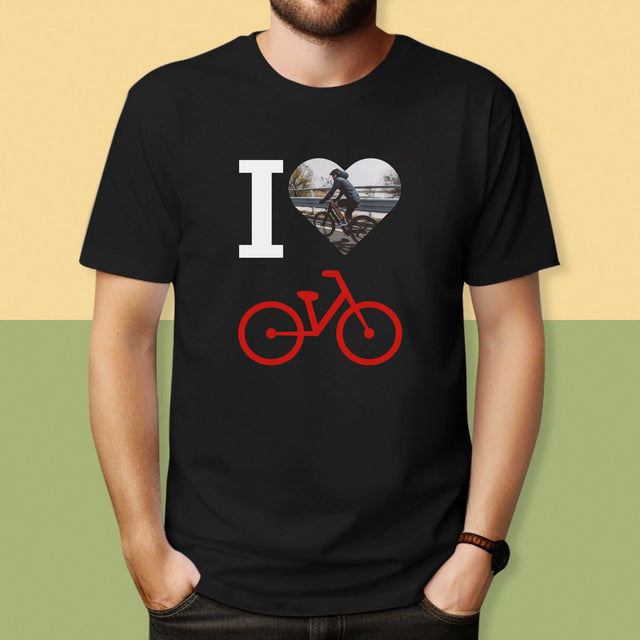 Foto: Ich Liebe Fahrräder - T-Shirt Für Herren