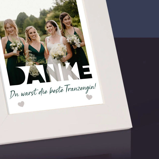 Foto Und Unterschrift: Du Warst Die Beste Trauzeugin - Bilderrahmen