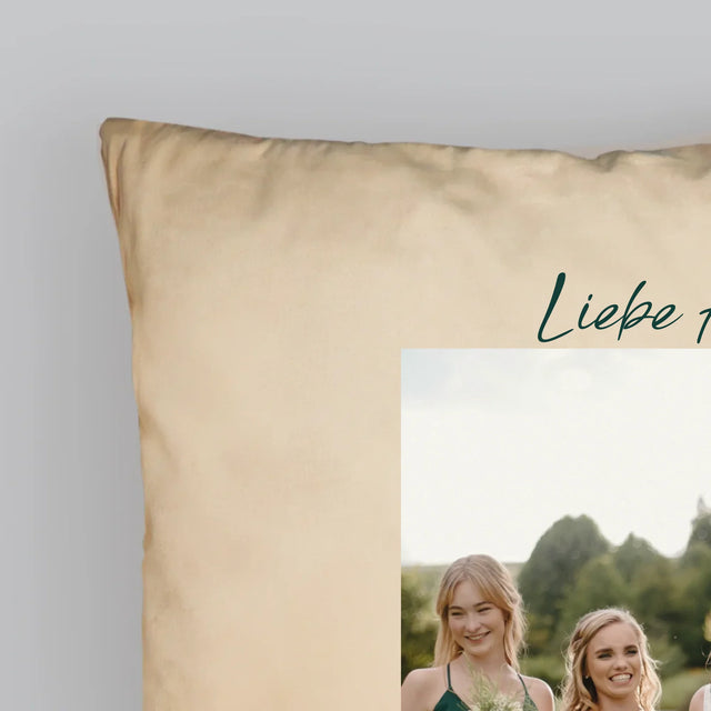 Foto Und Unterschrift: Du Warst Die Beste Trauzeugin - Kissen