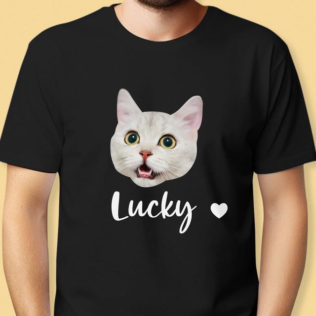 Ihr Avatar: Der Kopf Deines Kätzchens - T-Shirt Für Herren