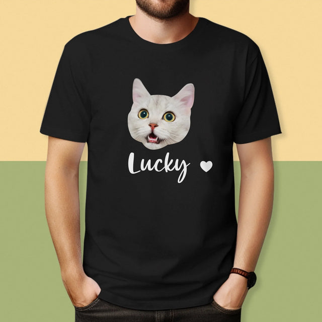 Ihr Avatar: Der Kopf Deines Kätzchens - T-Shirt Für Herren