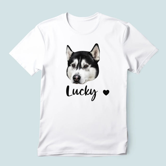 Ihr Avatar: Der Kopf Deines Hundes - T-Shirt Für Herren