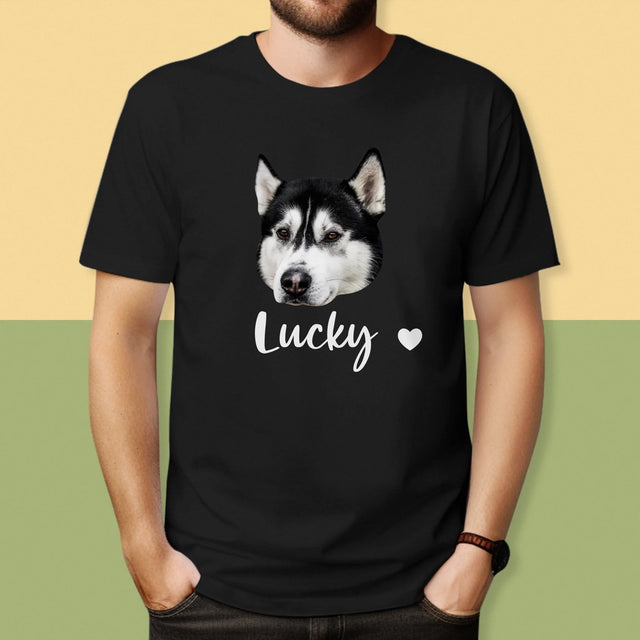 Ihr Avatar: Der Kopf Deines Hundes - T-Shirt Für Herren