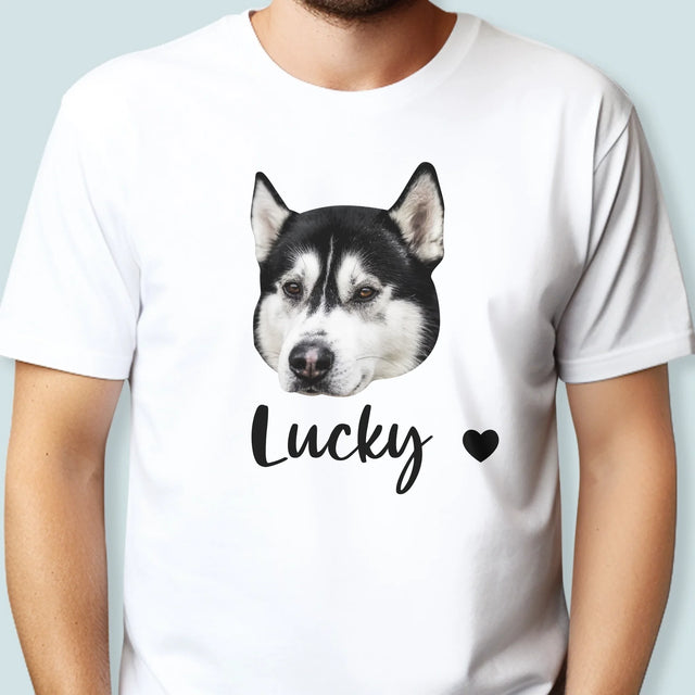 Ihr Avatar: Der Kopf Deines Hundes - T-Shirt Für Herren