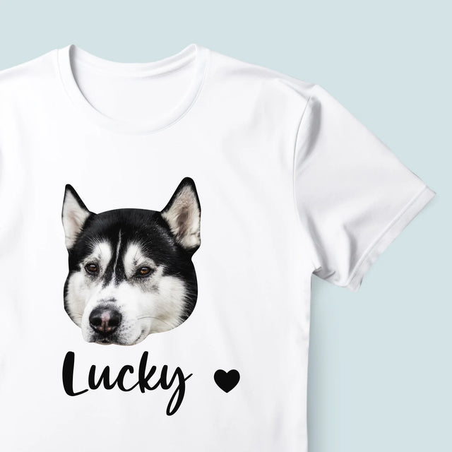 Ihr Avatar: Der Kopf Deines Hundes - T-Shirt Für Herren