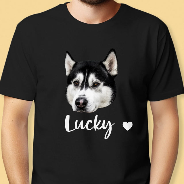 Ihr Avatar: Der Kopf Deines Hundes - T-Shirt Für Herren