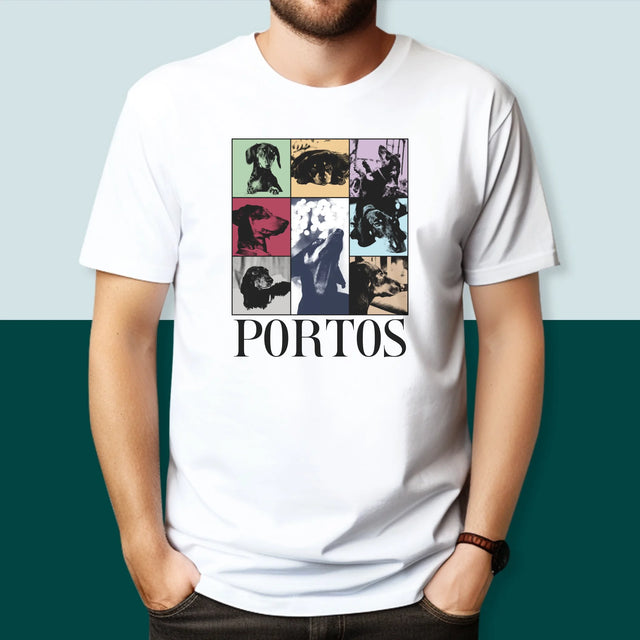 Fotocollage: Haustier Wie Taylor - T-Shirt Für Herren