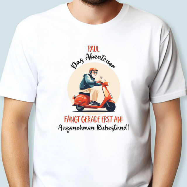 Name Und Unterschrift: Das Abenteuer Fängt Gerade Erst An - T-Shirt Für Herren