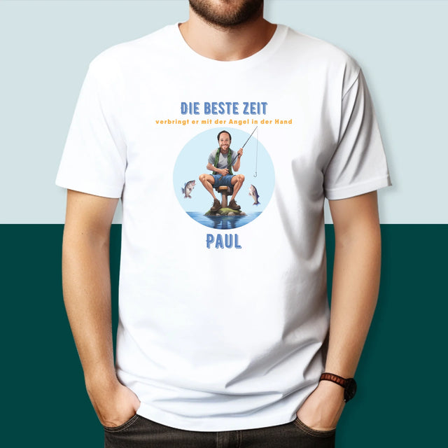 Foto und Bildunterschrift: Best Time – Bedrucktes Herren-T-Shirt | DE