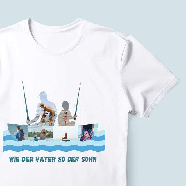 Form-Collage: Wie Der Vater So Der Sohn - T-Shirt Für Herren