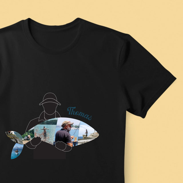 Form-Collage: Jeder Fisch - T-Shirt Für Herren