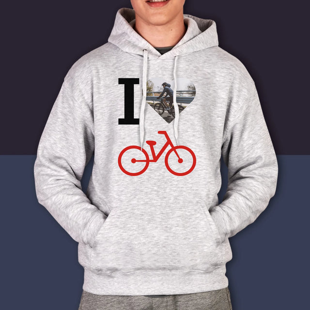 Foto: Ich Liebe Fahrräder - Kapuzenpullover Für Herren