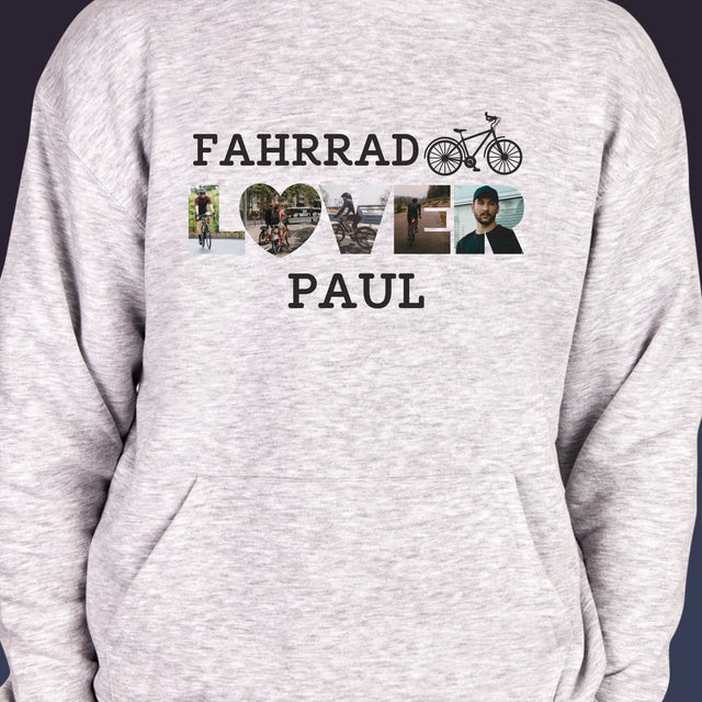 Buchstaben-Collage: Fahrradliebhaber - Kapuzenpullover Für Herren