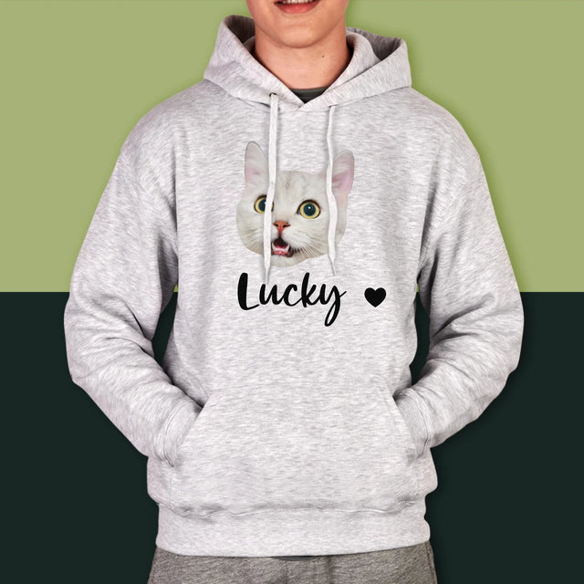 Ihr Avatar: Der Kopf Deines Kätzchens - Kapuzenpullover Für Herren