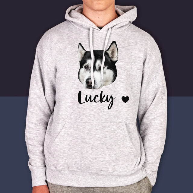 Ihr Avatar: Der Kopf Deines Hundes - Kapuzenpullover Für Herren