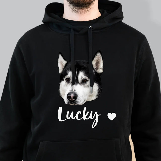 Ihr Avatar: Der Kopf Deines Hundes - Kapuzenpullover Für Herren