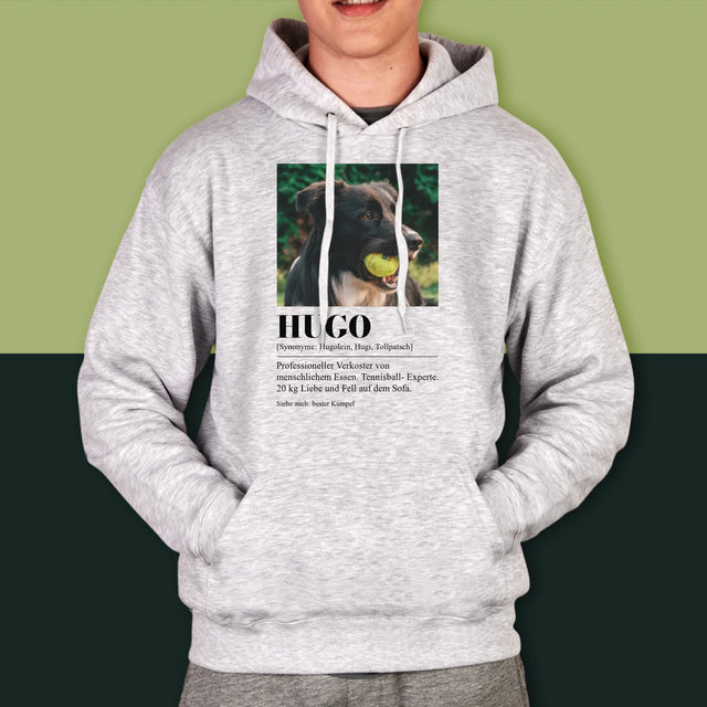 Foto Und Unterschrift: Haustier Definition - Kapuzenpullover Für Herren
