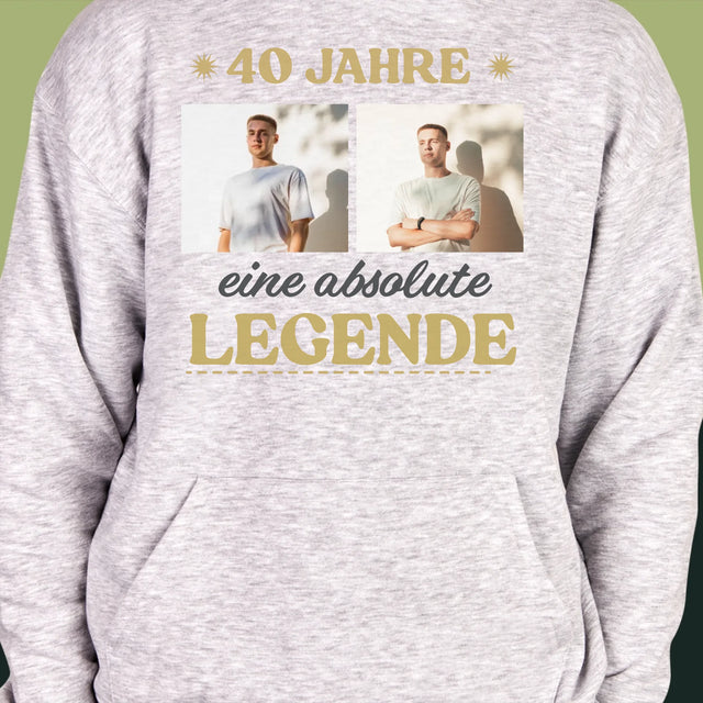 Fotocollage: 40 Jahre Lang Eine Legende - Kapuzenpullover Für Herren