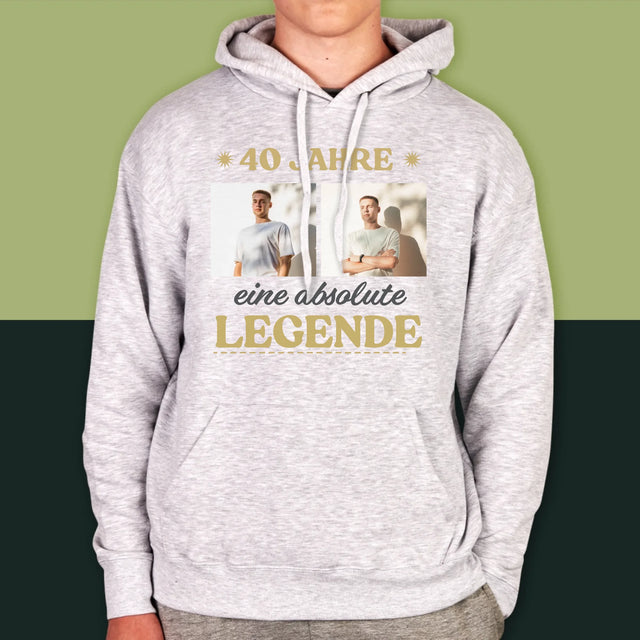 Fotocollage: 40 Jahre Lang Eine Legende - Kapuzenpullover Für Herren