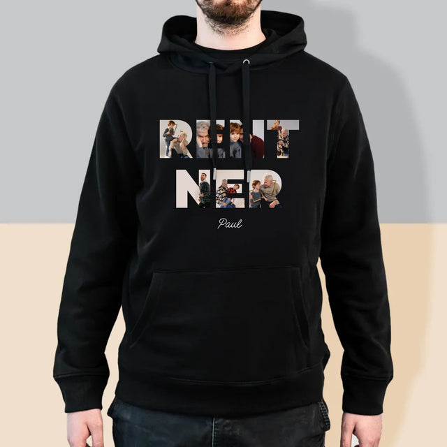 Buchstaben-Collage: Rentner - Kapuzenpullover Für Herren