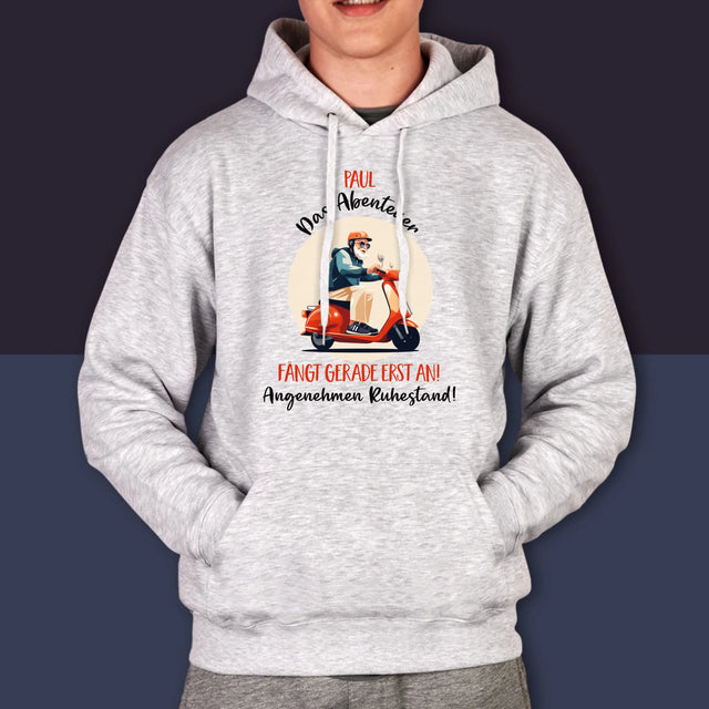 Name Und Unterschrift: Das Abenteuer Fängt Gerade Erst An - Kapuzenpullover Für Herren