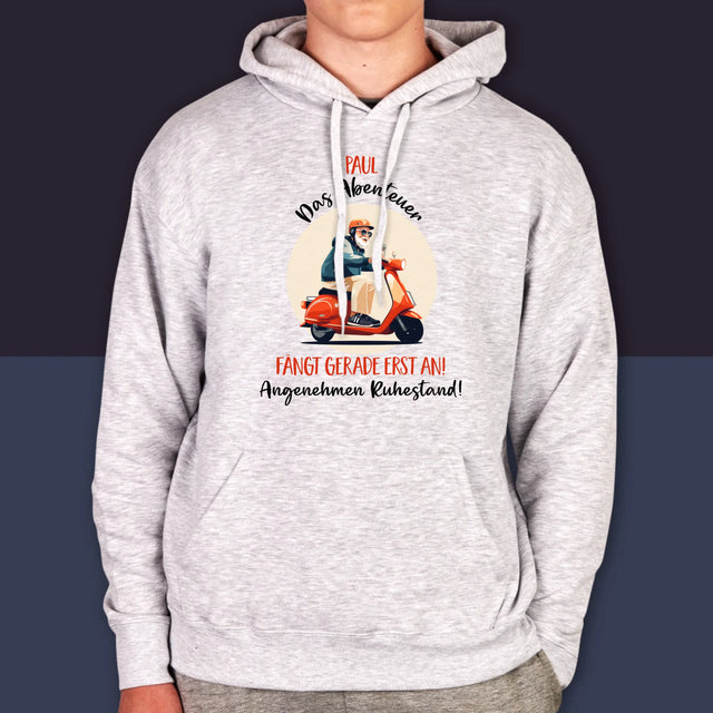 Name Und Unterschrift: Das Abenteuer Fängt Gerade Erst An - Kapuzenpullover Für Herren