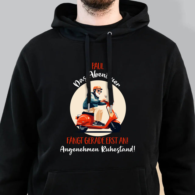 Name Und Unterschrift: Das Abenteuer Fängt Gerade Erst An - Kapuzenpullover Für Herren