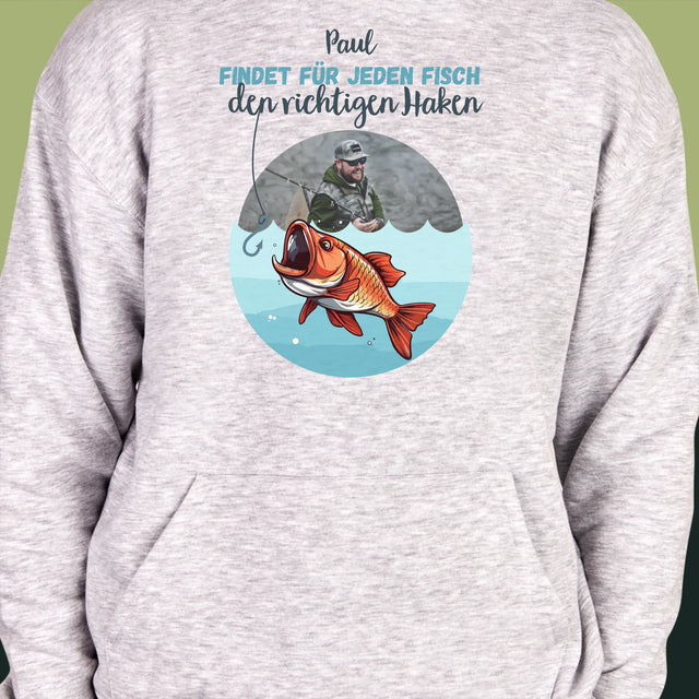 Foto Und Unterschrift: Den Haken Finden - Kapuzenpullover Für Herren