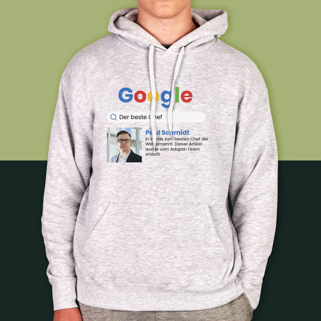 Foto Und Unterschrift: Bester Chef Google Ergebnis - Kapuzenpullover Für Herren