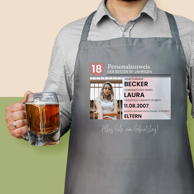 Foto Und Unterschrift: Personalausweis - Schürze