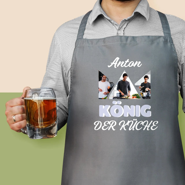 Fotocollage: König Der Küche - Schürze