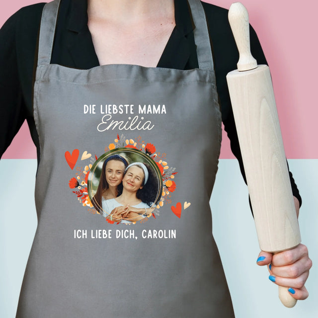 Foto Und Unterschrift: Liebste Mama - Schürze